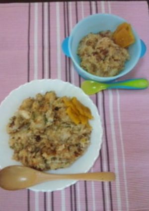 親子ランチ２おこわ風チャーハン-レシピのメイン写真
