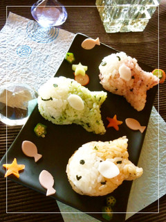 カラフル ⋆おさかなおにぎり⋆-レシピのメイン写真