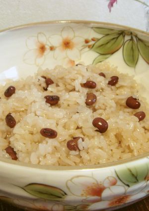 レンジde簡単お赤飯-レシピのメイン写真
