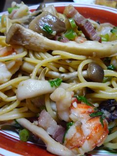 エビとたっぷりキノコで柚子胡椒パスタ-レシピのメイン写真