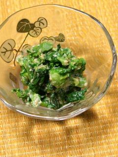 菜の花の酒粕入りごま和え-レシピのメイン写真