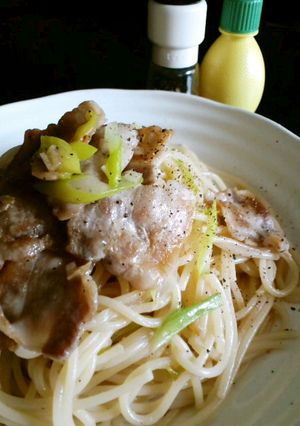豚ばらの塩レモンパスタ-レシピのメイン写真