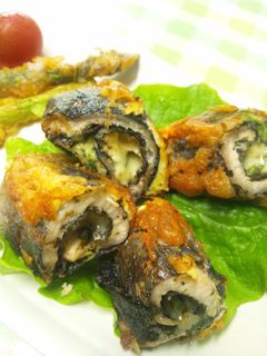 魚を食べよう!さんまのチーズ大葉ロール-レシピのメイン写真