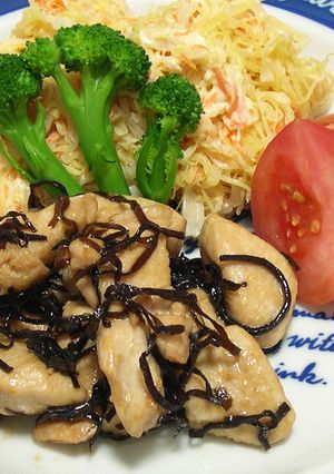 鶏むね肉の塩昆布レモン炒め-レシピのメイン写真