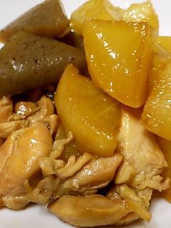 照り大根と鶏肉の簡単煮物-レシピのメイン写真