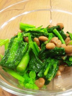 のらぼうの納豆和え-レシピのメイン写真