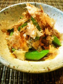 ✿スナップえんどう♬なめ茸わさび✿-レシピのメイン写真