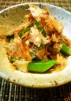 ✿スナップえんどう♬なめ茸わさび✿-レシピのメイン写真