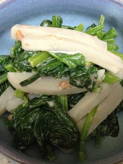 ほうれん草とかまぼこの梅肉マヨ和え-レシピのメイン写真