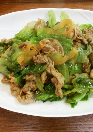 超簡単！レタスと豚肉のオイスター炒め☆-レシピのメイン写真