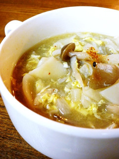 餃子の皮で!すいとん風きのこスープ-レシピのメイン写真