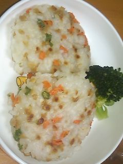幼児食:野菜と納豆のお焼き-レシピのメイン写真