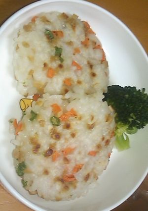 幼児食：野菜と納豆のお焼き-レシピのメイン写真