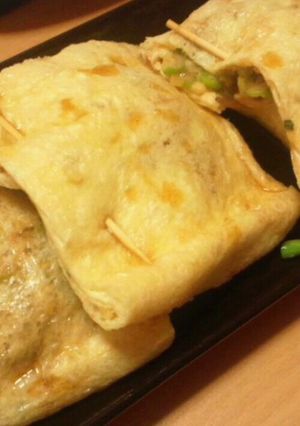 おつまみに♪油揚げきんちゃく焼き-レシピのメイン写真