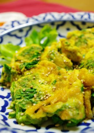 セロリの葉っぱが美味しい卵料理　中華風-レシピのメイン写真