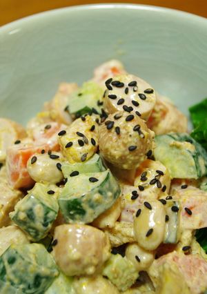 野菜と大豆とソーセージのコロコロサラダ-レシピのメイン写真