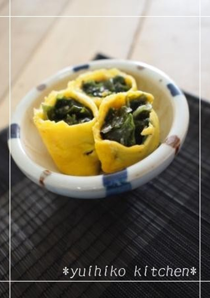 *お弁当に✿ワカメ巻き巻き卵焼き✿*-レシピのメイン写真