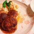 リメイク♪鶏団子用のひき肉つくねバーグ♪