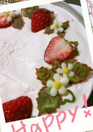 簡単デコ！食べられる【飾り用葉っぱと花】-レシピのメイン写真