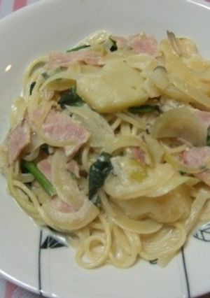 ポテト＆ベーコンのクリームパスタ♪-レシピのメイン写真