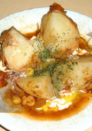 ガーリックバター風味ミネストローネポテト-レシピのメイン写真