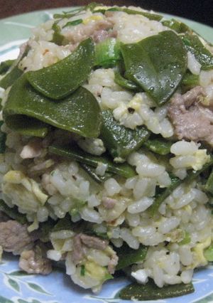 めかぶと豚肉のピリ辛チャーハン-レシピのメイン写真
