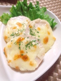鶏ハムdeマヨチーズ焼き♪-レシピのメイン写真