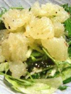 水菜とグレープフルーツのサラダ-レシピのメイン写真