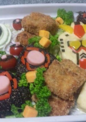 ガンダムでパーティー盛り★ザク豆腐★-レシピのメイン写真