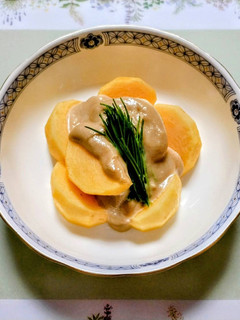 簡単!柿の胡麻和え(前菜)-レシピのメイン写真