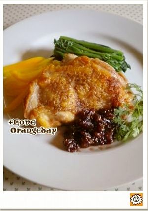 鶏もも肉のソテー✽ワインいちじくソースで-レシピのメイン写真