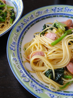 お手軽ほうれん草パスタ-レシピのメイン写真