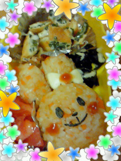 簡単キャラ弁☆うさぎちゃんライス♪-レシピのメイン写真