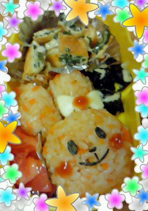 簡単キャラ弁☆うさぎちゃんライス♪-レシピのメイン写真