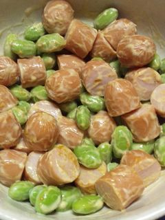 ✿ウインナーと枝豆のマヨカレー粉あえ✿-レシピのメイン写真
