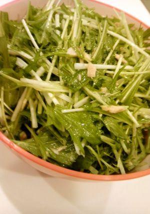 和えるだけ！さっぱり水菜サラダ-レシピのメイン写真