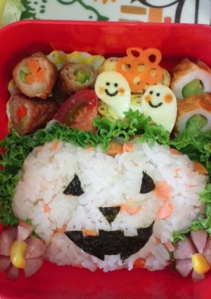 簡単＊ハロウィン キャラ弁＊-レシピのメイン写真