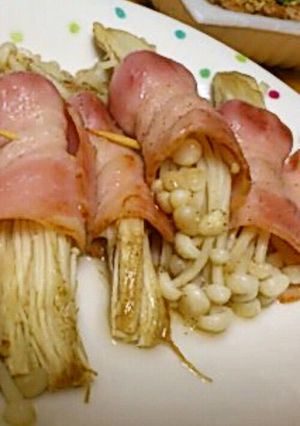 ☆えのき・ベーコン巻きに....☆-レシピのメイン写真