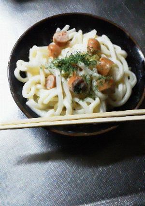 ウインナ入りコーンスープうどん-レシピのメイン写真