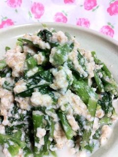 超簡単...丼で..8分..菜花の白あえ-レシピのメイン写真