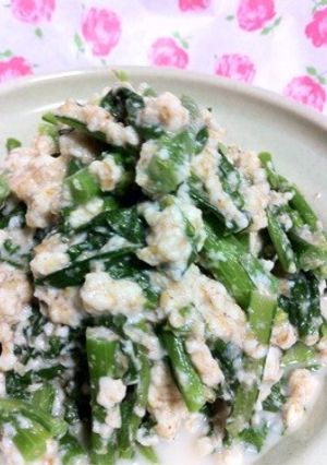 超簡単...丼で..8分..菜花の白あえ-レシピのメイン写真