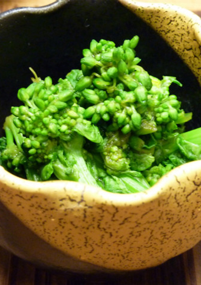 レンジで1分半！菜の花のからし和え-レシピのメイン写真