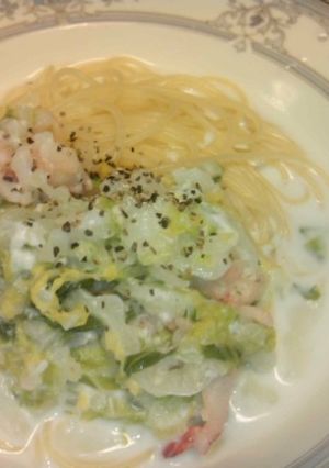 かなるンちの塩麹とエビのクリームパスタ-レシピのメイン写真