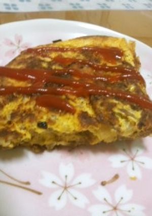 カレー風味のミートオムレツ～幼児食にも～-レシピのメイン写真
