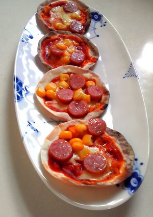 超簡単☆餃子の皮ピザ☆-レシピのメイン写真