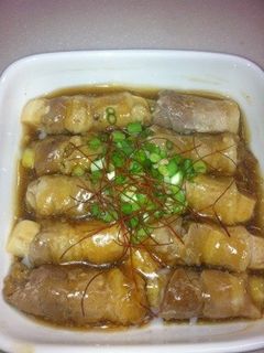 くるくる肉巻きのすき焼き風-レシピのメイン写真