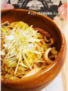 ✿海の幸*:・♡バター醤油の和風パスタ✿-レシピのメイン写真
