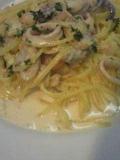 魚介のクリームスパゲティ-レシピのメイン写真
