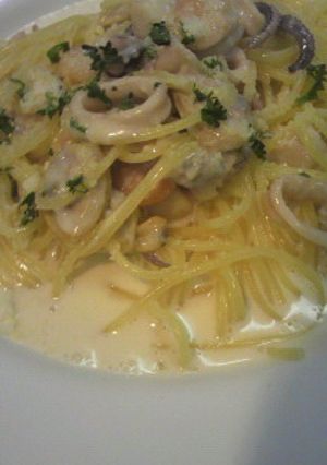 魚介のクリームスパゲティ-レシピのメイン写真