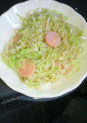 キャベツとソーセージで炒め物-レシピのメイン写真